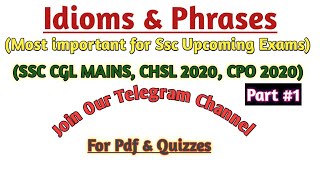 45 Days Pledge  Idioms amp Phrases In Hindi  Ssc Cgl Mains  Ssc Cgl 2020  The Impetus Academy [upl. by Tullusus]