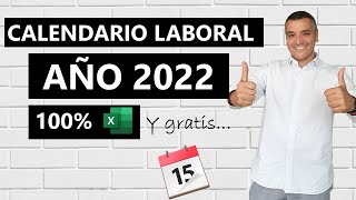 Calendario Laboral 2022 en Excel [upl. by Ellehcit35]