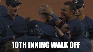 Mitch Haniger Hits a Pinch Hit Walk Off Single in 10th Inning vs White Sox 9 pitch full atbat [upl. by Oleusnoc82]