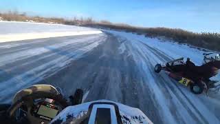 Ice karting Winter Rotax Max 20222023 New track [upl. by Shaefer683]