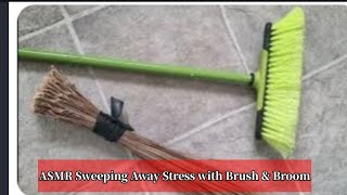 Silent Sanctuary Sweep Away Stress with ASMR Brush amp Broom Sticks [upl. by Nivloc]