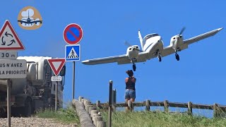 Spectacular landings at St Barts crazy airport  most challenging airport worldwide [upl. by Vittoria]