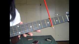 How to make a capo using a pencil and 2 rubberbands the easiest way [upl. by Dunaville]