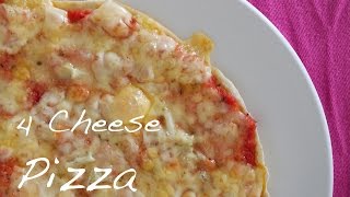 How to make a Four Cheese Pizza  4 formaggi  pizza recipe recipe diary [upl. by Sirapal]