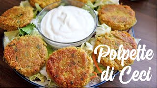 POLPETTE di CECI  SOLO 3 INGREDIENTI senza uova economici facili e veloci  Hamburger di ceci [upl. by Michella976]