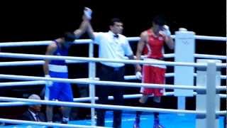 Satoshi Shimizu vs Magomed Abdulhamidov  Bantamweight Olympic Boxing 2012 [upl. by Adraynek]