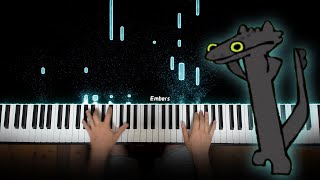 Dancing Toothless Meme Song on Piano [upl. by Ahsekad]