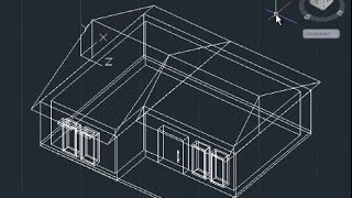 AutoCAD 3D House Modeling Tutorial Beginner Basic [upl. by Akkim]