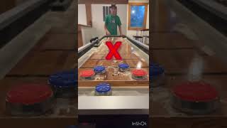 INSANE Shuffleboard Trickshot shorts [upl. by Omarr]