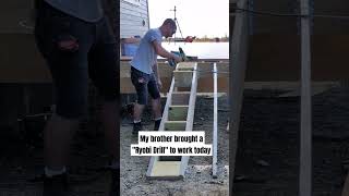 That Ryobi drill made a great hammer diy contractor woodworking construction [upl. by Harsho]