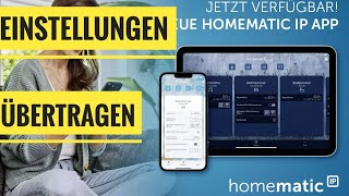 Homematic IP Einstellungen auf neues Handy übertragen [upl. by Bac]