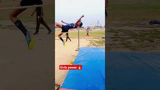 Girls power🔥 shorts viralvideo trackandfield physical girl highjump viralreels [upl. by Cissy]