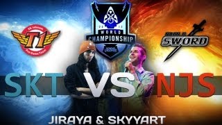 WCS  SKT1 vs Najin Sword  Game 5  Demi Finale  Skyyart amp Jiraya Vidéo FR [upl. by Aidnyl]