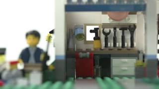 Build a Garage Workshop  LEGO Creator  Designer Tips [upl. by Atiloj798]