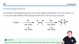 Hydrogenation Explained  Organic Chemistry Simplified  Wizeprep [upl. by Alamak961]