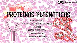 PROTEÍNAS PLASMÁTICAS METABOLISMO DEL HIERRO E INMUGLOBULINAS CAPÍTULO 52 BIOQUÍMICA DE HARPER [upl. by Barbur696]