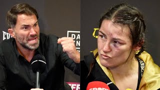 Chantelle Cameron • Katie Taylor 2 FULL POST FIGHT PRESS CONFERENCE  EDDIE HEARN LOSES IT [upl. by Nylissej]