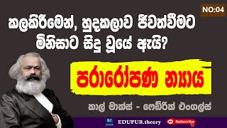 පරාරෝපනය  පරත්වාරෝපණය  කාල් මාක්ස්  Alienation karl marx [upl. by Nnyled508]