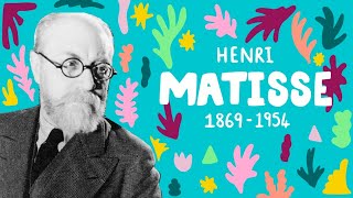 HENRI MATISSE FACTS FOR KIDS  Impressionism Fauvism amp Paper cutouts  School Friendly Art history [upl. by Aicinet]