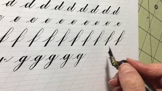 How to Write the Lowercase Copperplate Alphabet AN  Calligraphy Tutorial ASMR copperplate [upl. by Eniroc]