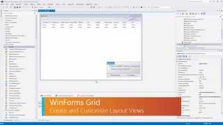 WinForms Data Grid Layout View [upl. by Bridwell]