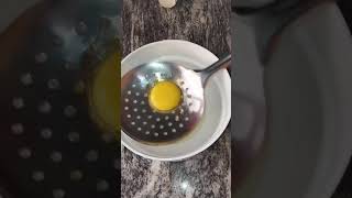 Separate egg yolk from egg white youtubeshorts diy support video youtube youtuber like share [upl. by Zellner]