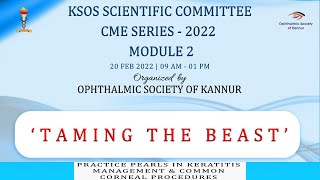 CORNEA  KSOS CME SERIES 2022  MODULE 2 [upl. by Olram]