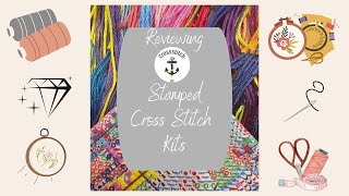 REVIEWING VIP CROSS STITCH  3 GORGEOUS STAMPED CROSS STITCH KITS vipcrossstitch [upl. by Atal]