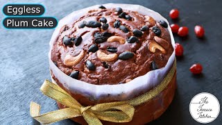 Christmas Special Eggless Plum Cake Recipe without Oven  Easy Plum Cake Recipe The Terrace Kitchen [upl. by Dent]