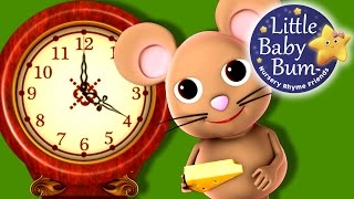 Hickory Dickory Dock  Nursery Rhymes for Babies by LittleBabyBum  ABCs and 123s [upl. by Fairleigh]