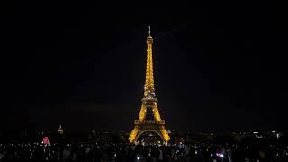 EIFFEL TOWER LIGHT SHOW JUNE 2024 [upl. by Eilyac196]