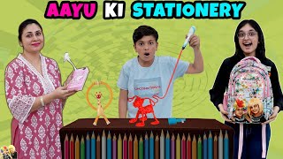 AAYU KI STATIONERY  Aayu ka collection  Aayu Pihu Bags  3D Pen  Aayu and Pihu Show [upl. by Fidole]