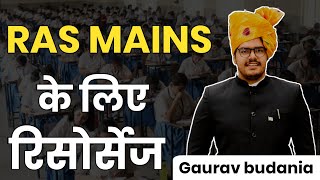 Resources for Ras Mains Hindi Medium Limited resources maximum revision  Gaurav Budania [upl. by Kurt]