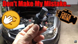 SUBARU Crankshaft amp Camshaft Sensors REPLACED FULL TUTORIAL CEL P0340 P0341 P0345 P0346 P0365 P0390 [upl. by Ainehta719]