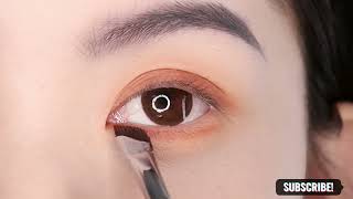 How to apply red amp brown eyeshadow tutorial for beginner Beautiful Tip 30 eyes eyeshadowtoturial [upl. by Alemac]