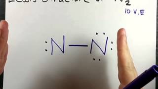 Lewis Structure of N2 Nitrogen Gas [upl. by Ahsiugal]