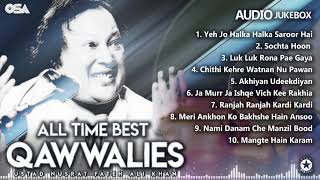 All Time Best Qawwalies  Audio Jukebox  Nusrat Fateh Ali Khan  Complete Qawwalies  OSA Worldwide [upl. by Sonaj]