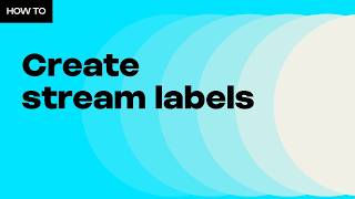 HOW TO CREATE STREAM LABELS WITH STREAMELEMENTS [upl. by Lallage]