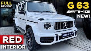 2021 MERCEDES G63 AMG WHITE G Class NEW FULL InDepth Review BRUTAL Sound Exhaust Exterior Interior [upl. by Annair]