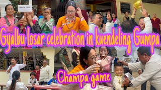 Gyalpo losar celebration in Gumpa 😃Had a lots of fun 🤩losar games 2024losarlosargames [upl. by Ostler]