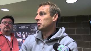 Interview Jurgen Klinsmann in Seattle [upl. by Eniak]