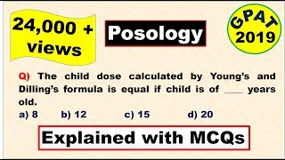 Posology Important topic for GPAT 2019 [upl. by Amora]