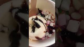 Delicious Ice Scramble shortvideo yummy food icecream marsmallow chocolate trending [upl. by Aser473]