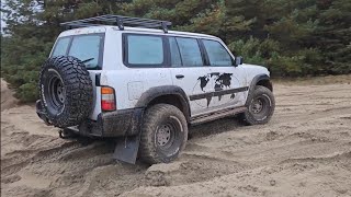 Nissan Patrol Y61 28TD exhaust sound on the desert nissanpatrol y61 [upl. by Assiram]