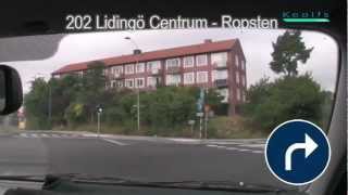 202 Ropsten  Lidingö Centrum  Ropsten [upl. by Ellemrac]