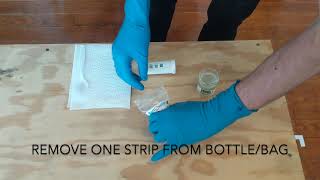 How to Use Quaternary Ammonium QAC Multi Quat Test Strips 0400 ppm [upl. by Ellingston535]