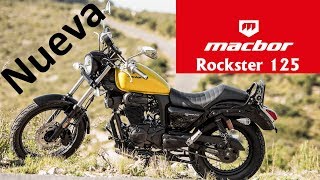 Nueva Macbor Rockster 125  Precio Especificaciones y Caracteristicas [upl. by Ecnarepmet]