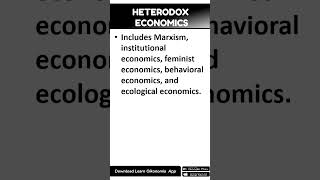 HETERODOX ECONOMICS learnoikonomia heterodoxeconomics economicconcepts mainstreameconomics [upl. by Anileh]