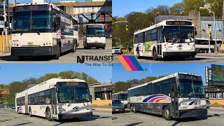 New Jersey Transit Bus Compilation in Weehawken NJ 3 [upl. by Aurilia]