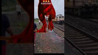 Dinosaurs train Action dinosaurs attack bahubali2 funny dinosaur jurassicpark jurassicworld [upl. by Asemaj]